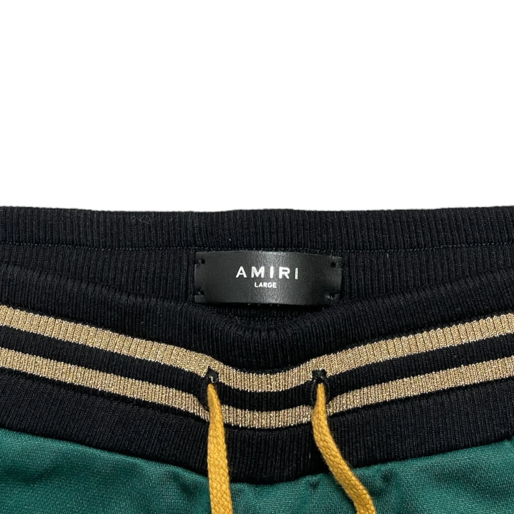 Amiri Side Stripe Track Pants Green Pre-Owned
