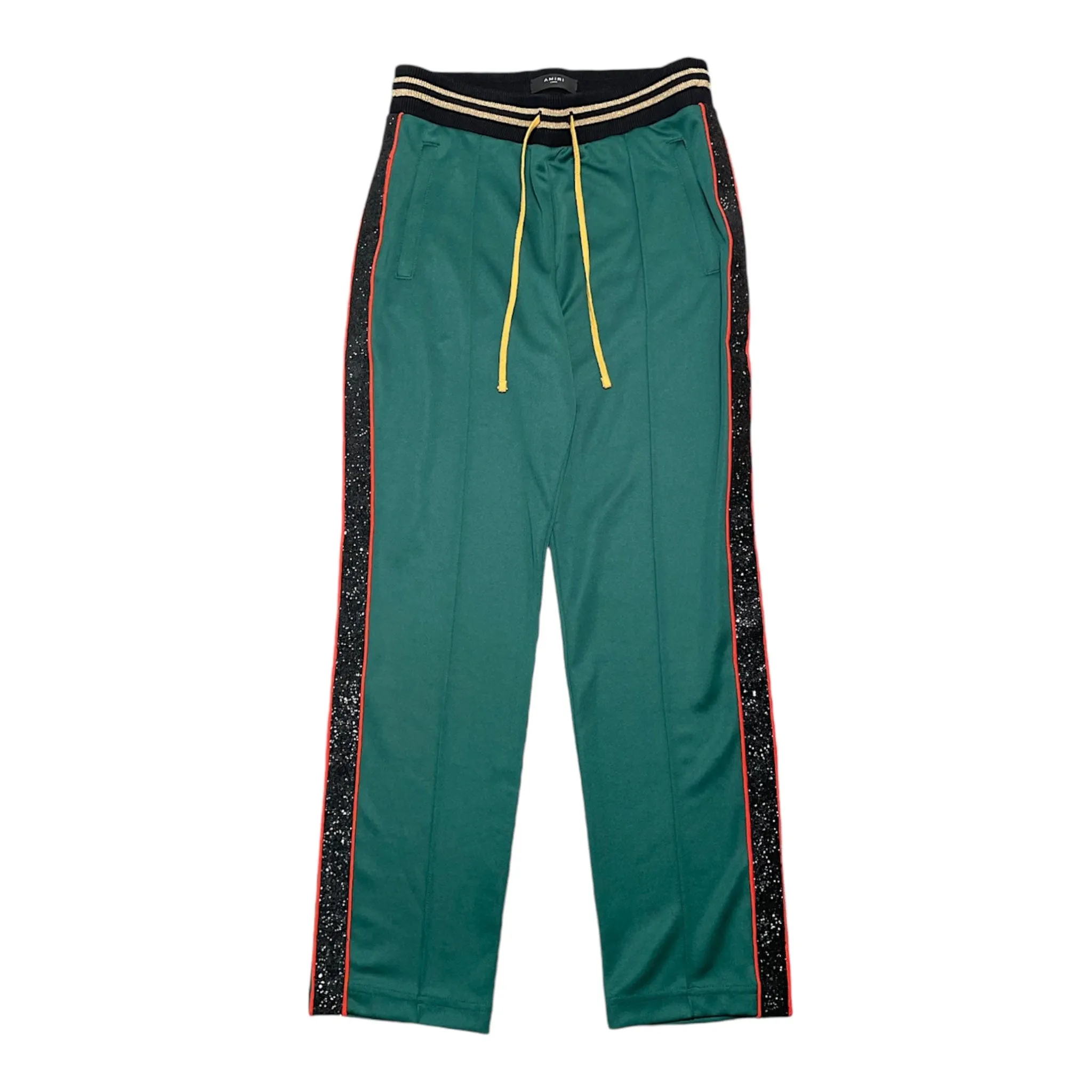 Amiri Side Stripe Track Pants Green Pre-Owned