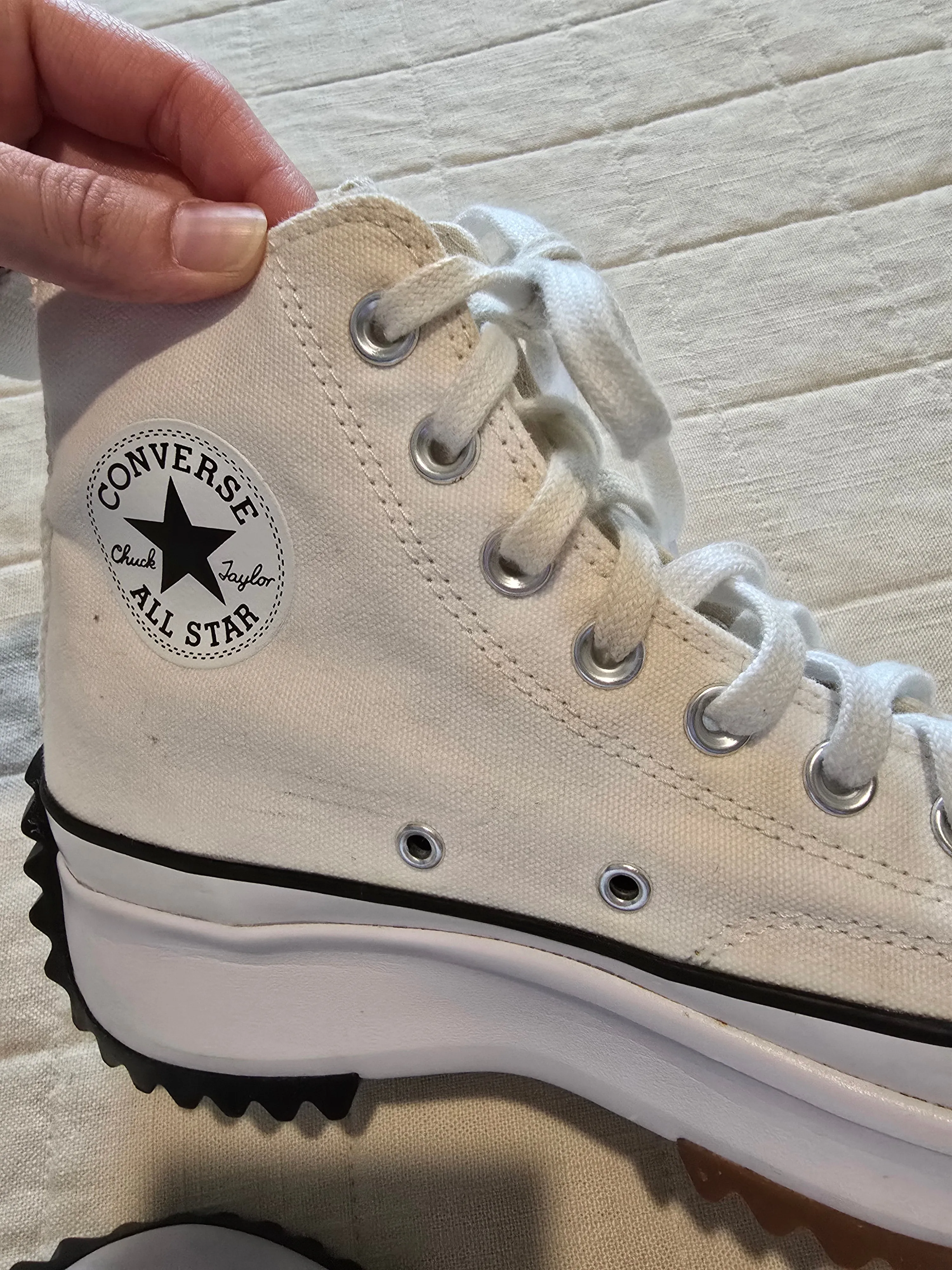 Converse White Platform Sneakers (9)