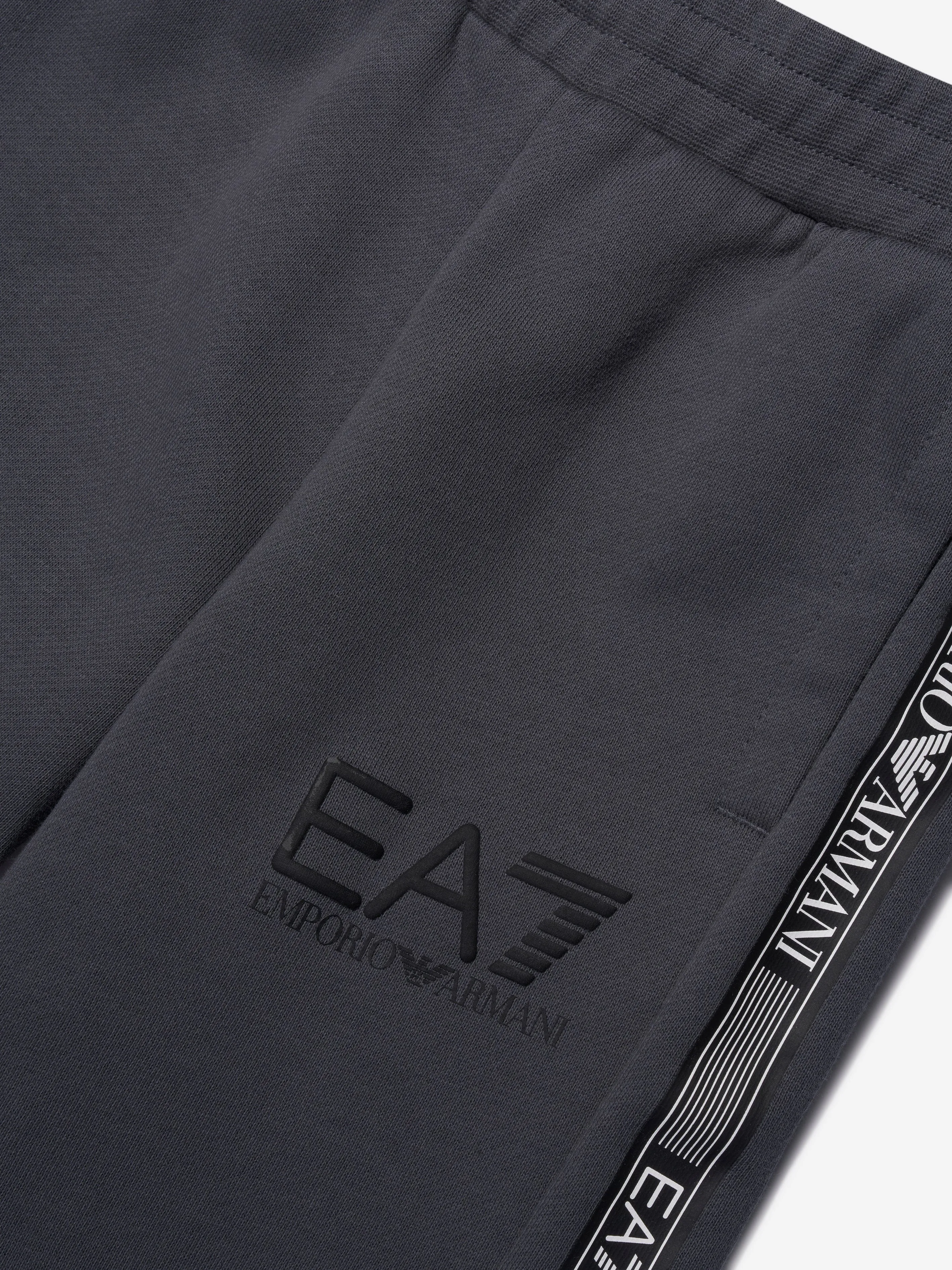 EA7 Emporio Armani Boys Logo Joggers in Grey