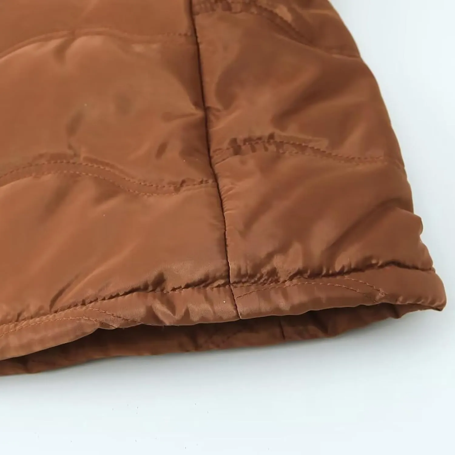 Fleece Lined Puffer Jackets for Women Mid-Length Quilted Hooded Down Coats Sherpa Lined Winter Warm Snow Jackets