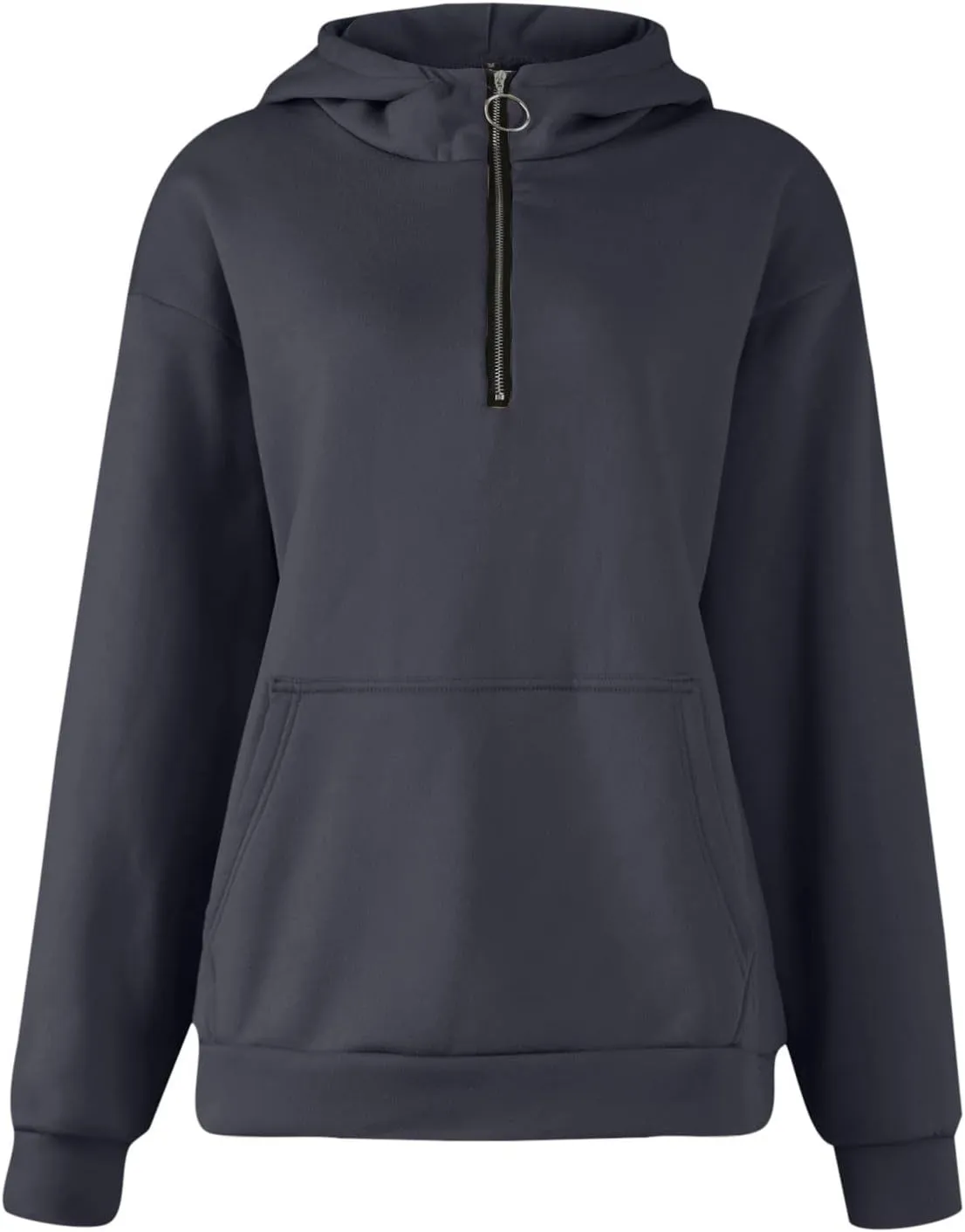 GOFULY Sweatshirt Women Oversized Fall 1/4 Zip Sweatshirt No Hoodie Winter Solid Long Sleeve Shirts Vintage Pullover Sweaters