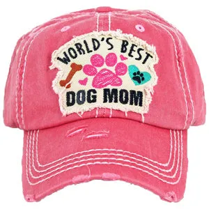 KBV-1362 Worlds Best Dog Mom Hot Pink