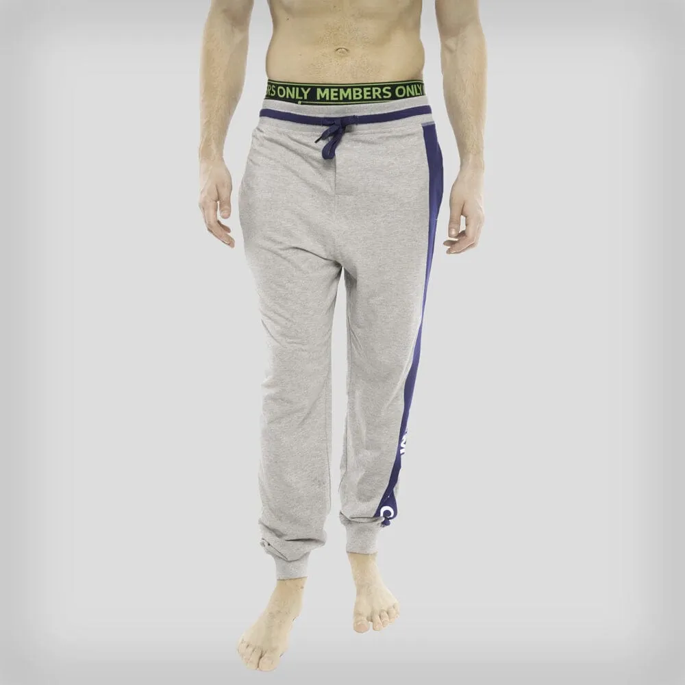 Members Only Members Only Logo Leg Jersey Sleep Jogger - Grey