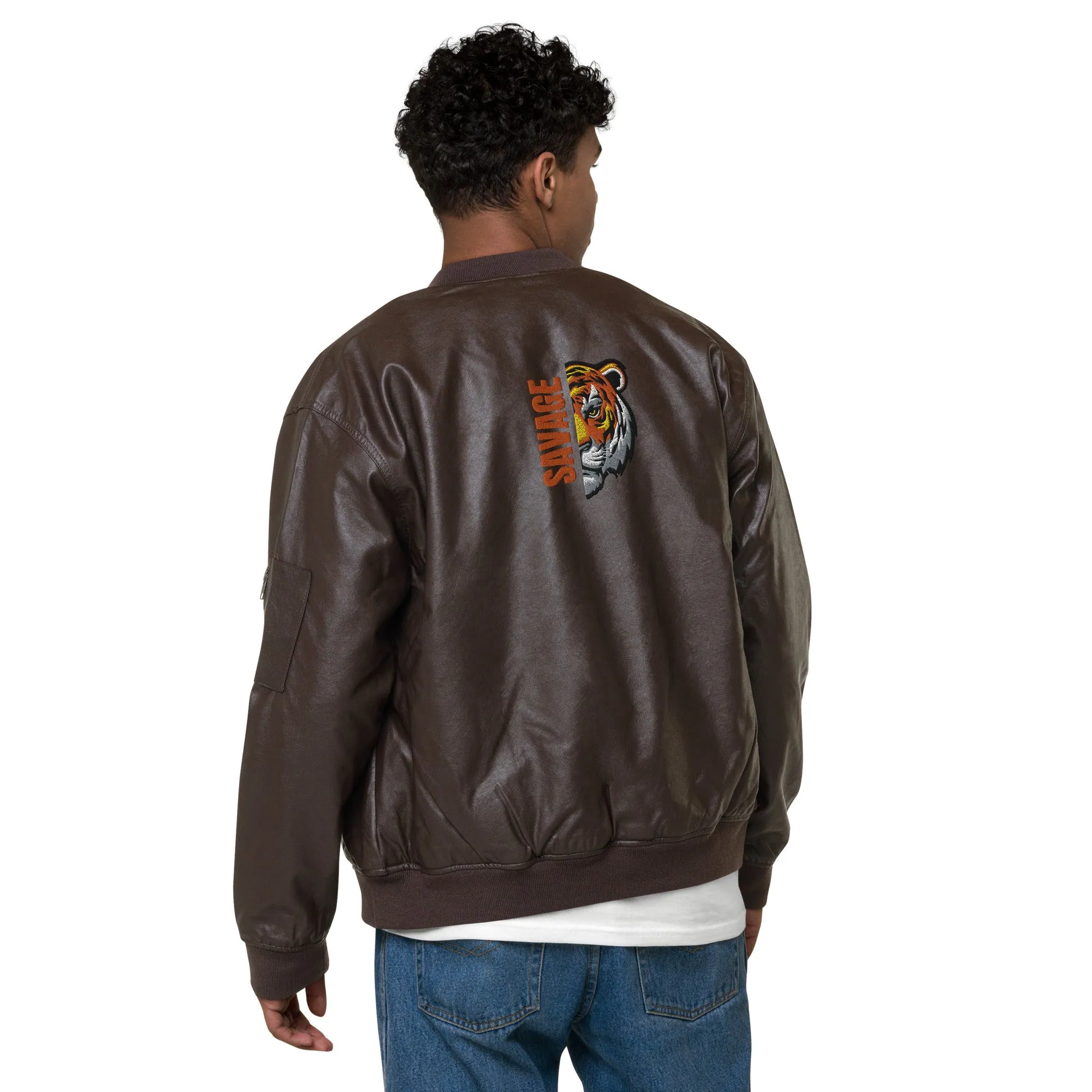 Savage Faux Leather Jacket