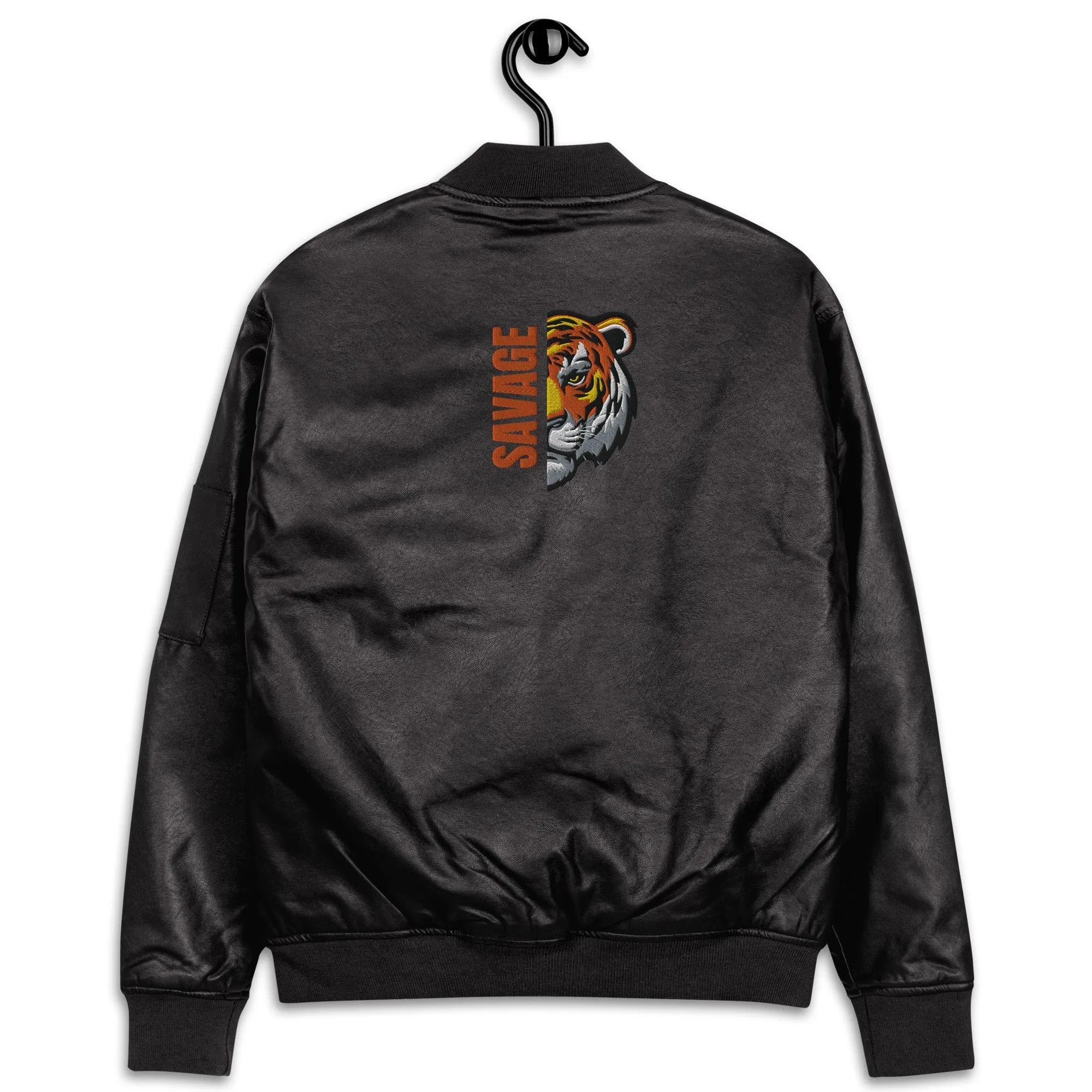 Savage Faux Leather Jacket