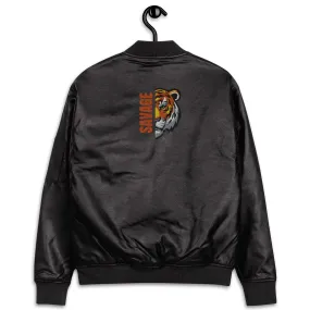 Savage Faux Leather Jacket
