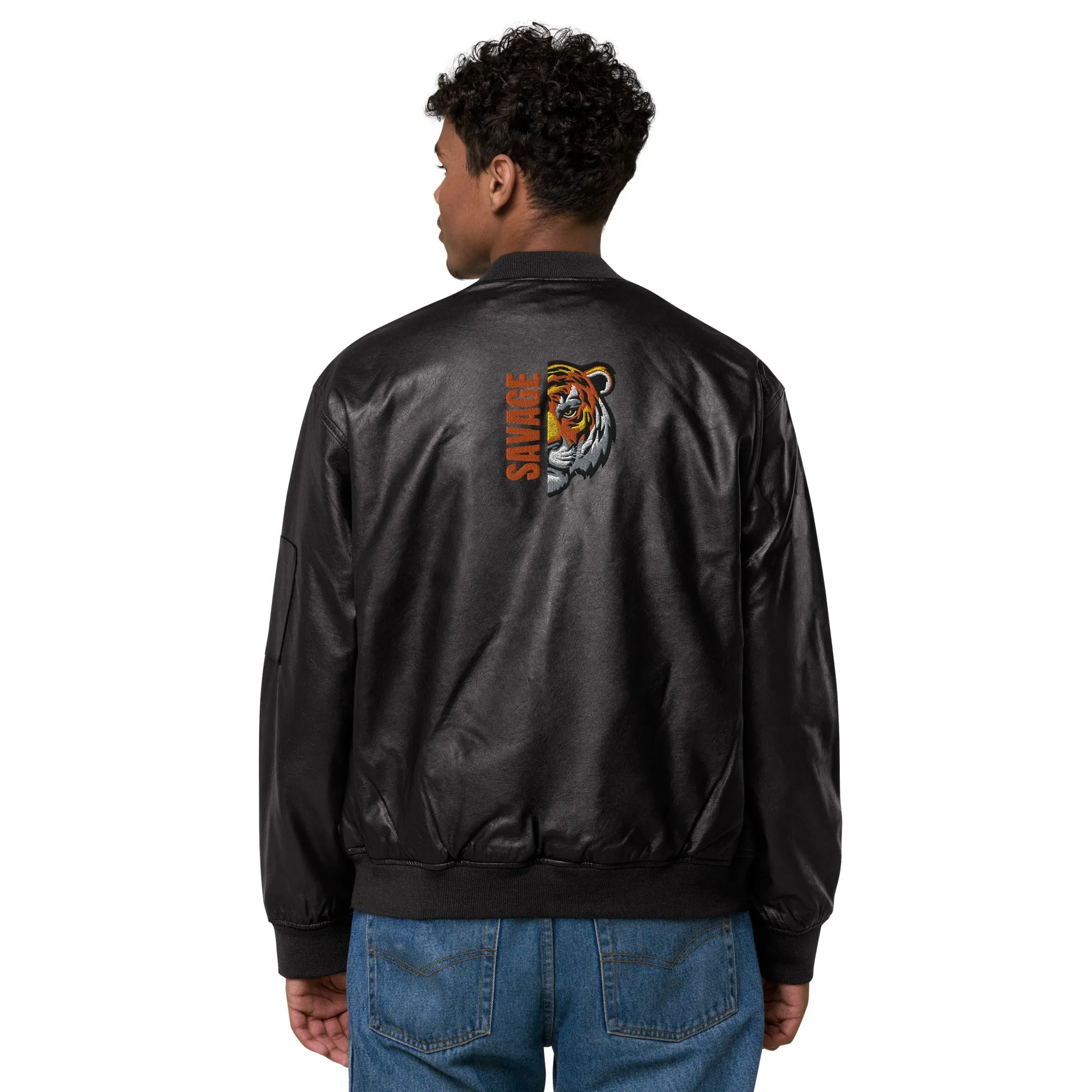 Savage Faux Leather Jacket