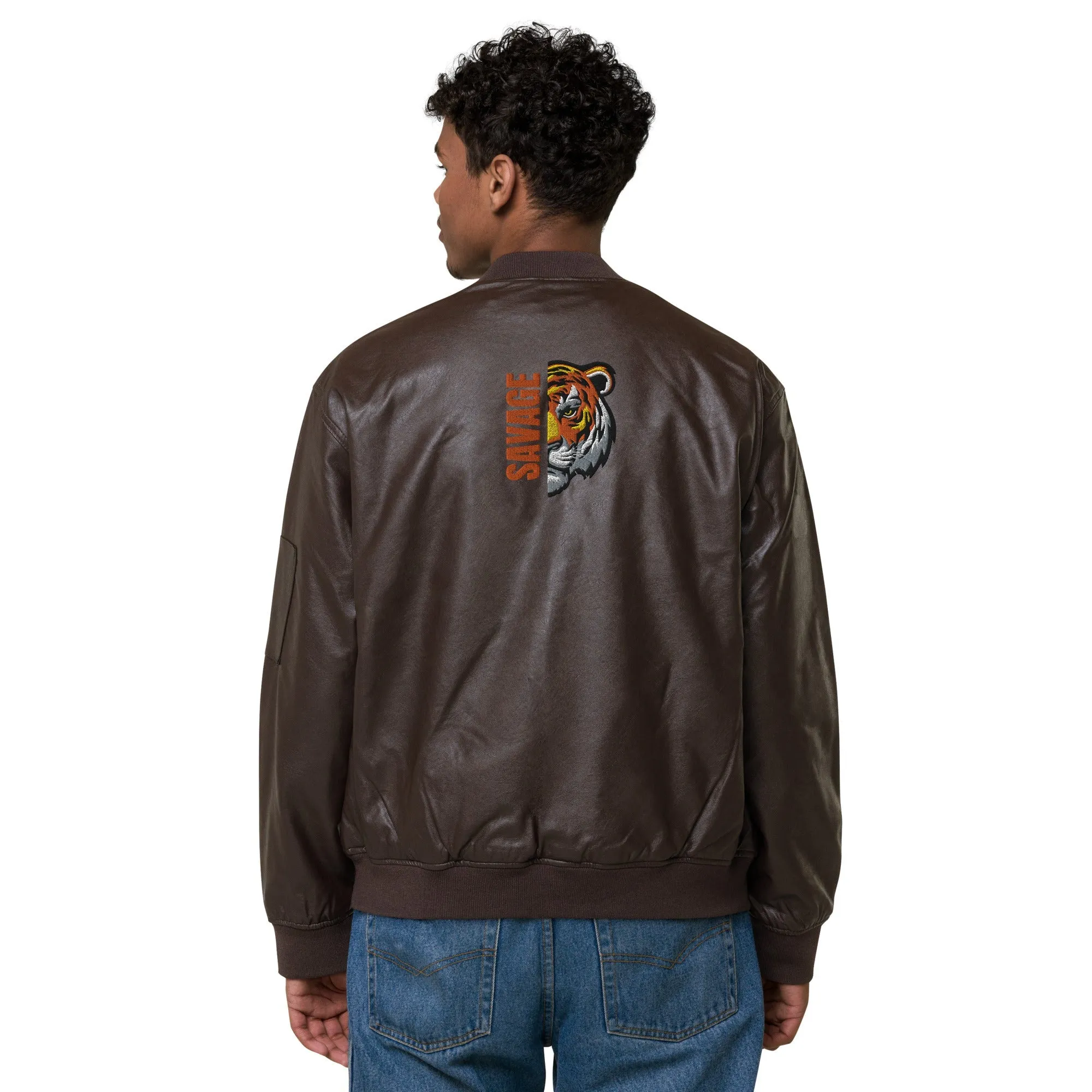 Savage Faux Leather Jacket