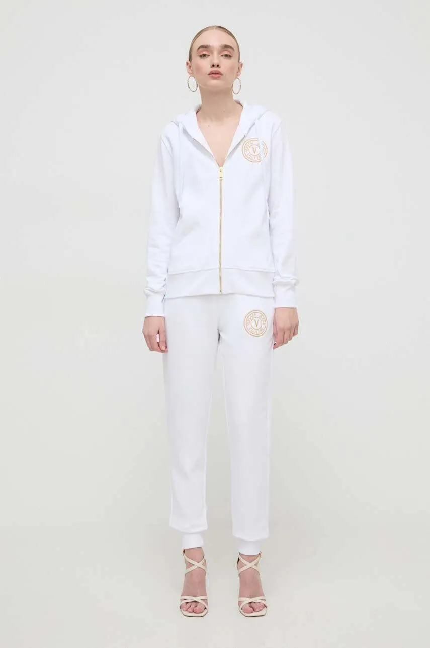 Versace Jeans Couture White Logo Joggers – Minimal Meets Iconic-
