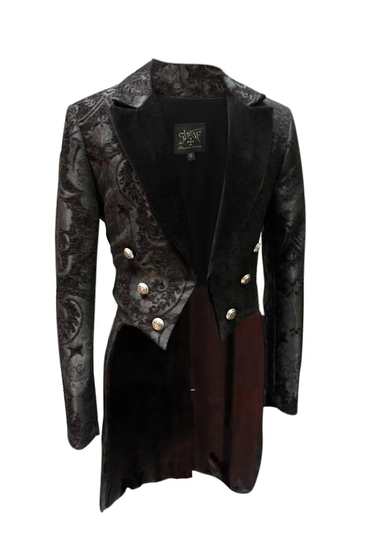 VICTORIAN TAILCOAT - BLACK TAPESTRY