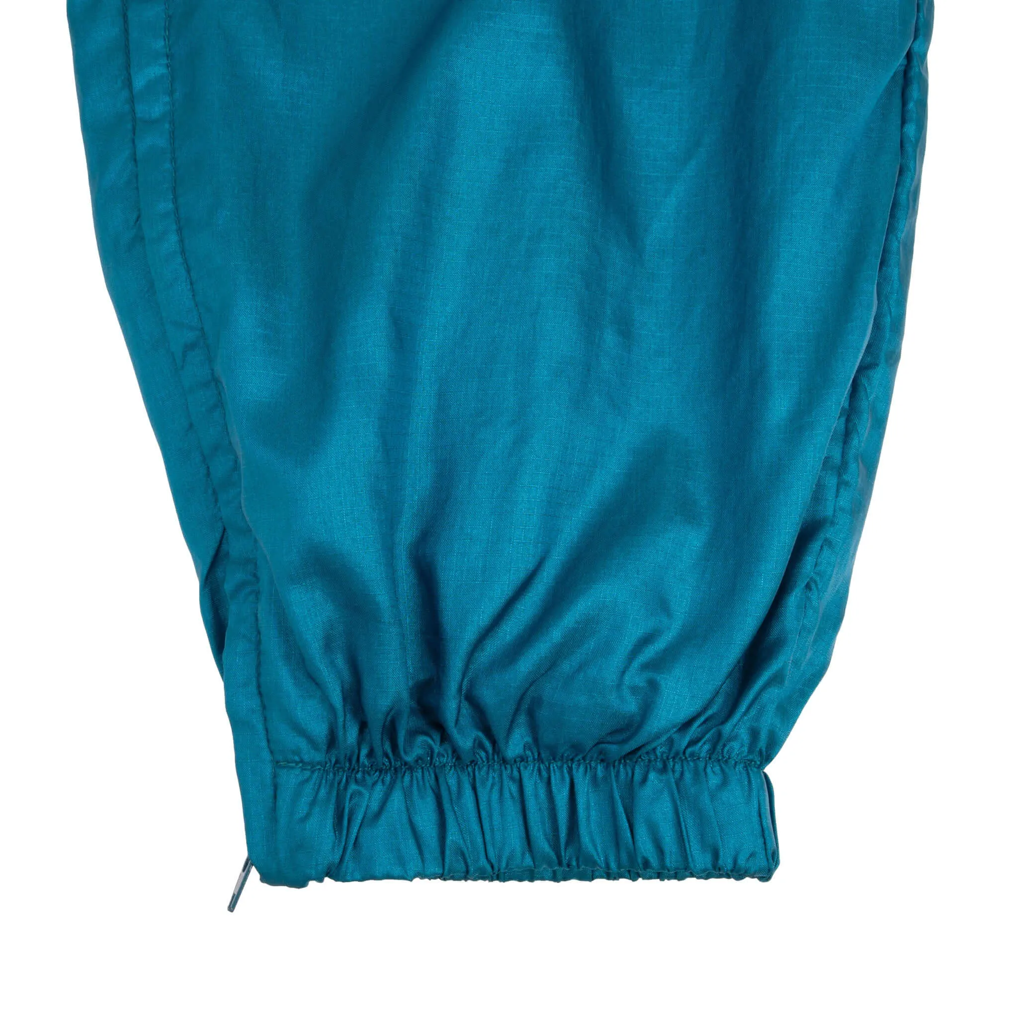 VINTAGE NIKE CLASSIC SWOOSH TURQUOISE BLUE NYLON TRACK PANTS EARLY 1990S SIZE LARGE