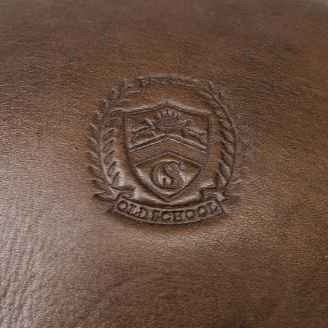 Vintage Old School Rugby Ball - Dark